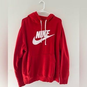 Light warn classic red Nike sweatshirt